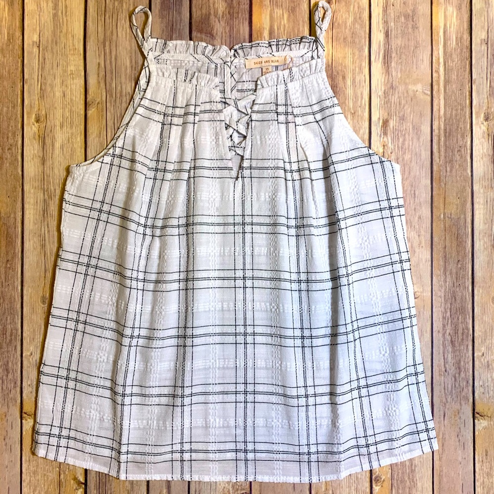 Plaid Top NWT